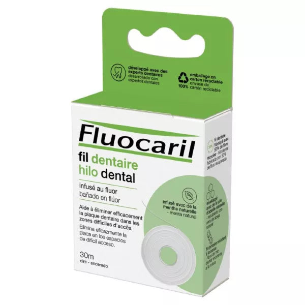 Fluocaril Fil Dentaire Infusé Au Fluor 30m Dental Floss With Mint-1