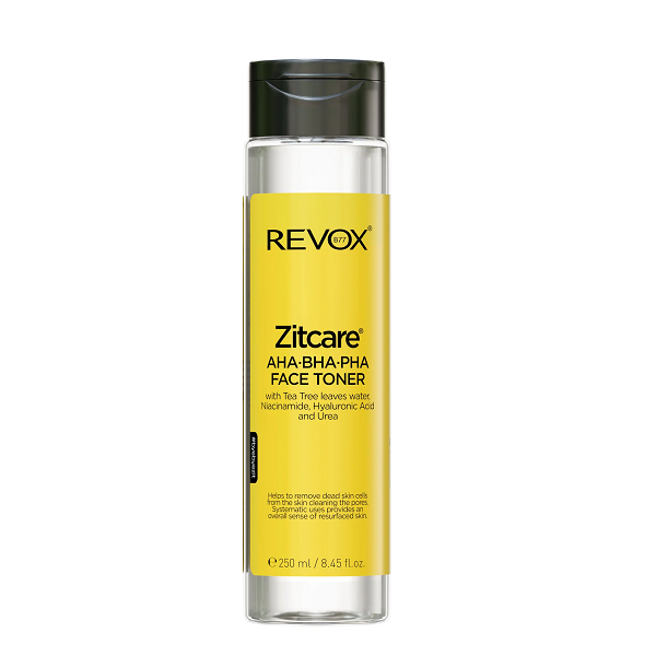 Revox B77 Zitcare AHA BHA PHA Active Face Toner 250ml Exfoliating Cleanser-1