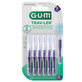 GUM Trav-Ler Interdental Brush 1512 1.2 Mm Plaque Removal Oral Care-1