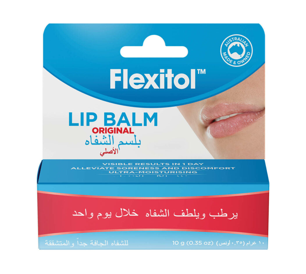 Flexitol Lip Balm Original 10g Intensive Hydration for Dry Lips-1