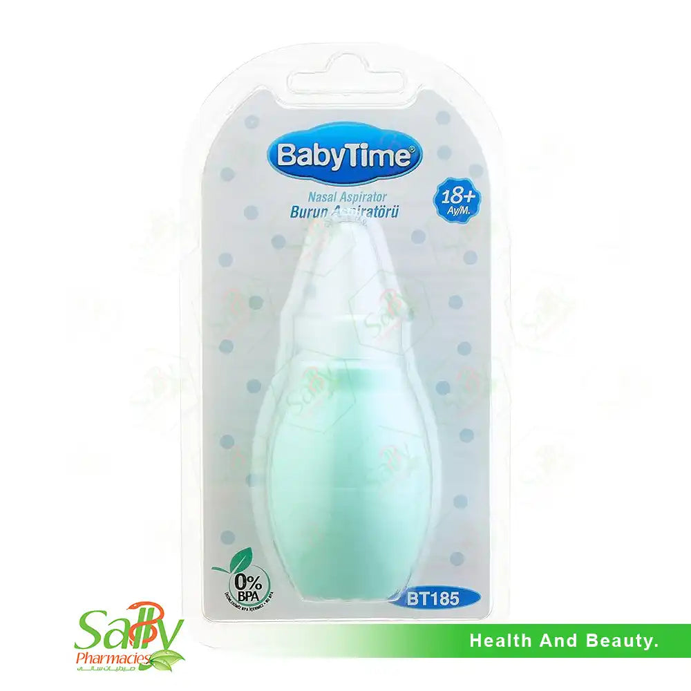 Baby Time BT185 Nasal Aspirator Pink And White Silicone For Babies-1