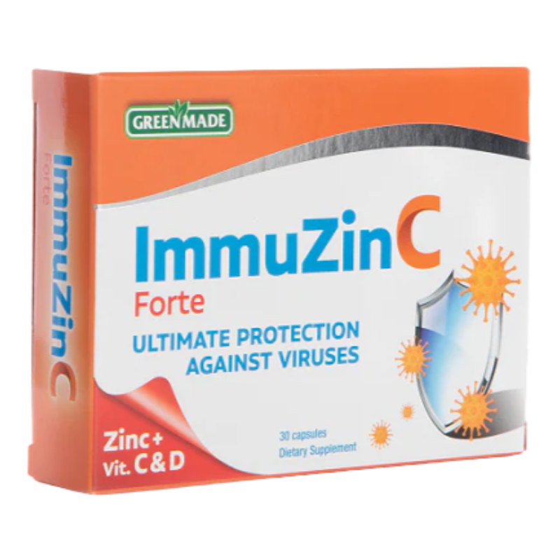 ImmuZinc Forte 30 Capsules Immune Support Supplement With Zinc, Vitamin C, D, Copper-1