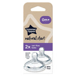 Tommee Tippee Natural Start Vari Flow Teats For Newborns, Soft Silicone-1