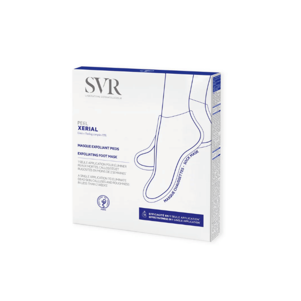 SVR Xerial Peel Masque Exfoliating Foot Mask For Dry Feet 2 Pairs-1