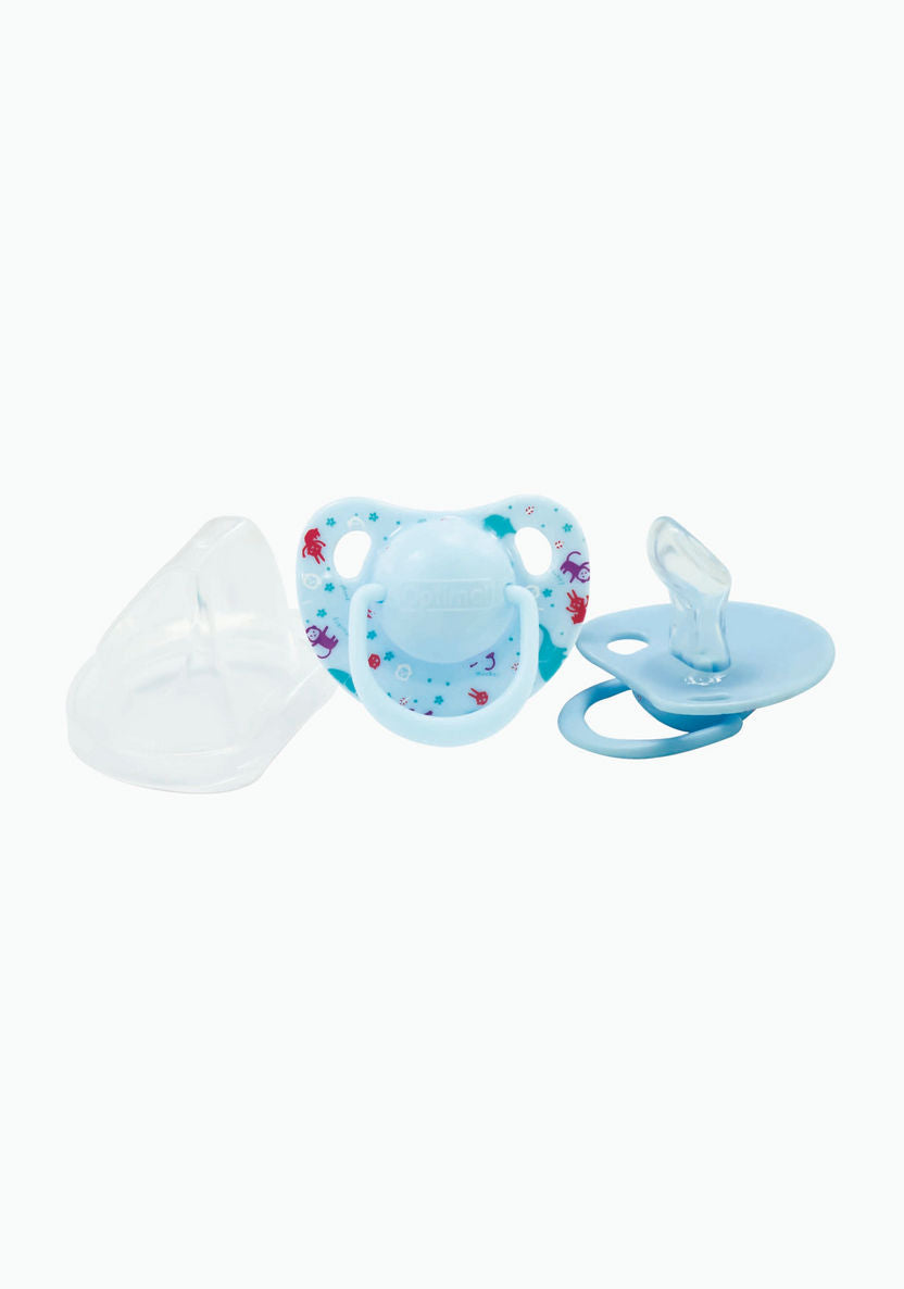 Optimal Orthodontic Silicone Pacifier 0+ For Babies, BPA-Free, Multiple Colors-2