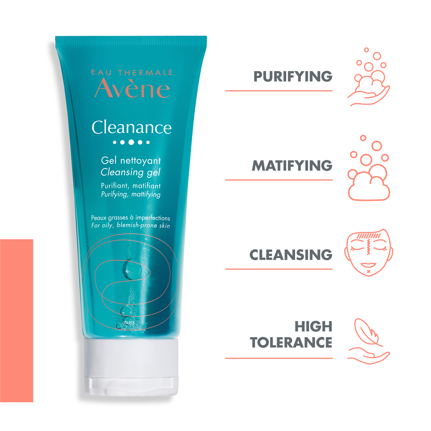Avene Cleanance Gel Nettoyant 200ml Soap-Free Cleansing Gel for Oily Skin-2