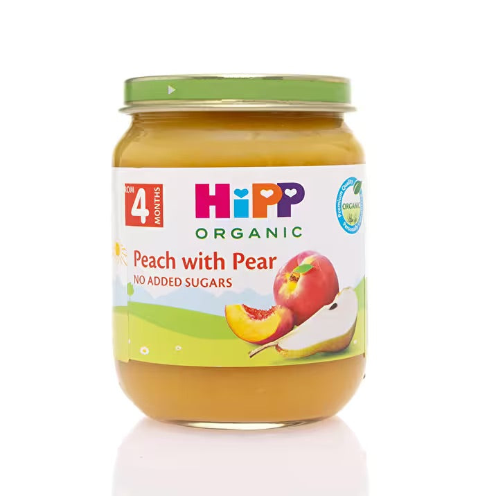 HiPP Organic Peach With Pear Baby Puree 125g-1
