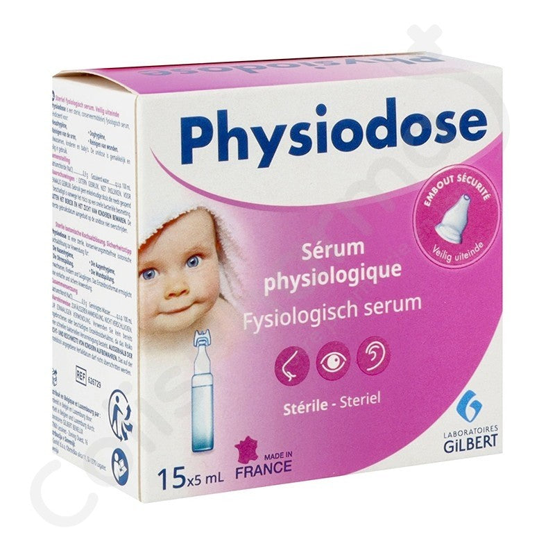 Physiodose Physiological Serum 15 x 5 Ml Single-Dose Vials Isotonic Saline-1