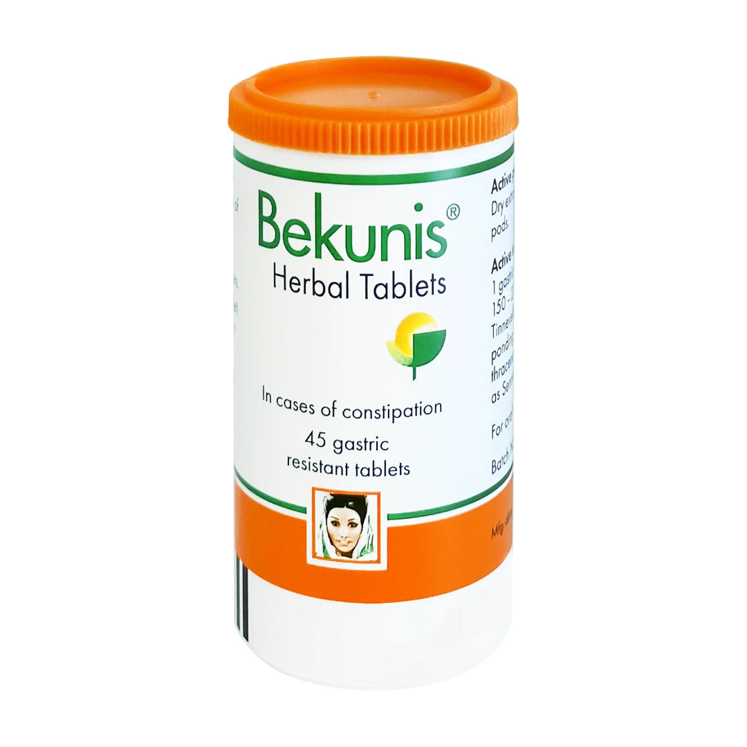 Bekunis Herbal Laxative Tablets 5 Mg 45 Tablets Gentle Constipation Relief-1