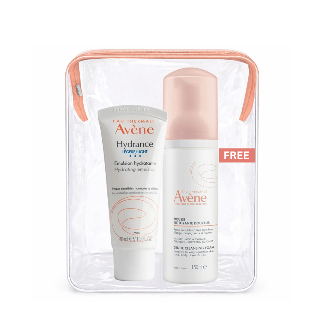 Avene Hydrance Light + Avene Cleansing Foam Free