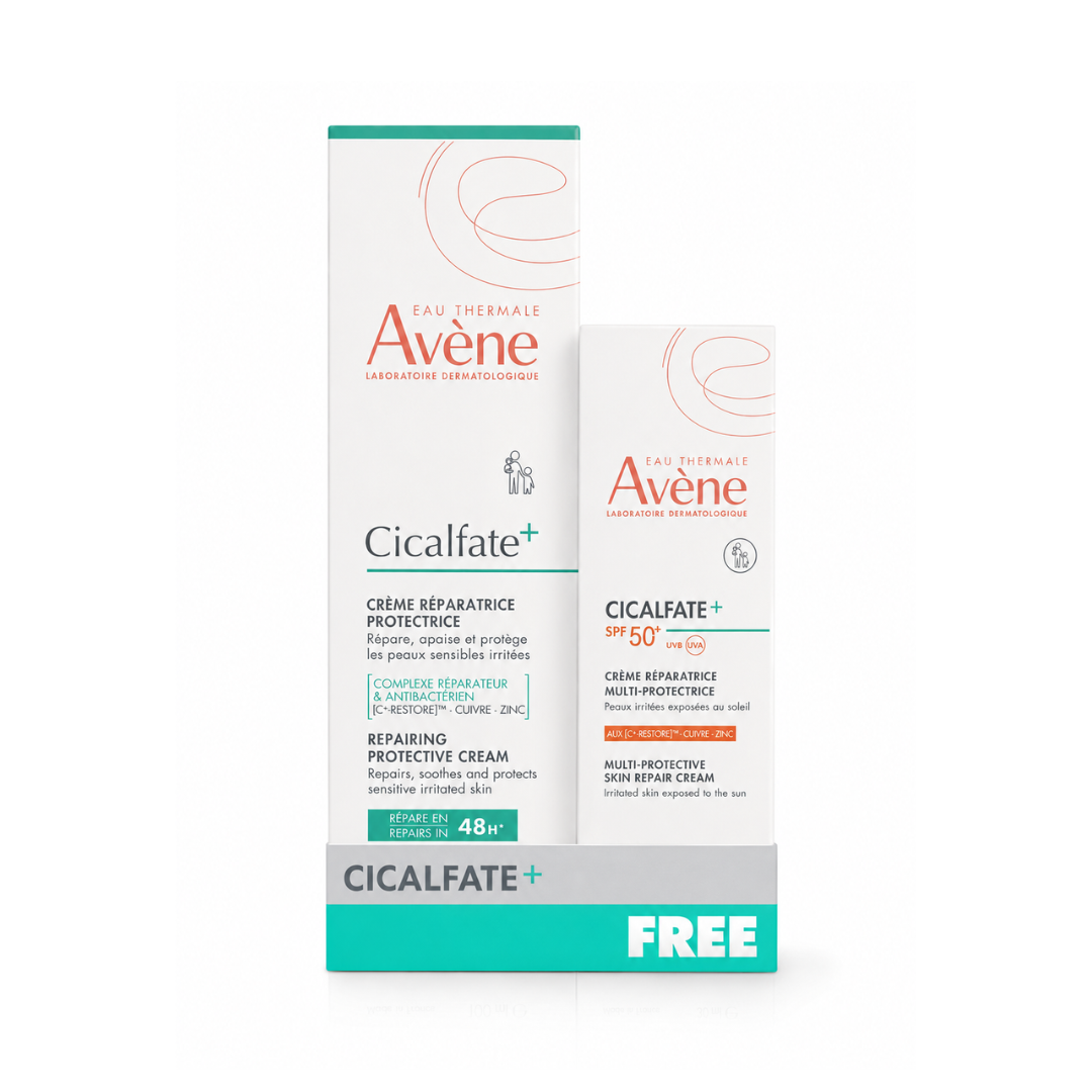 Avène Cicalfate Skin Repair Cream + Cicalfate Repairing Cream Free