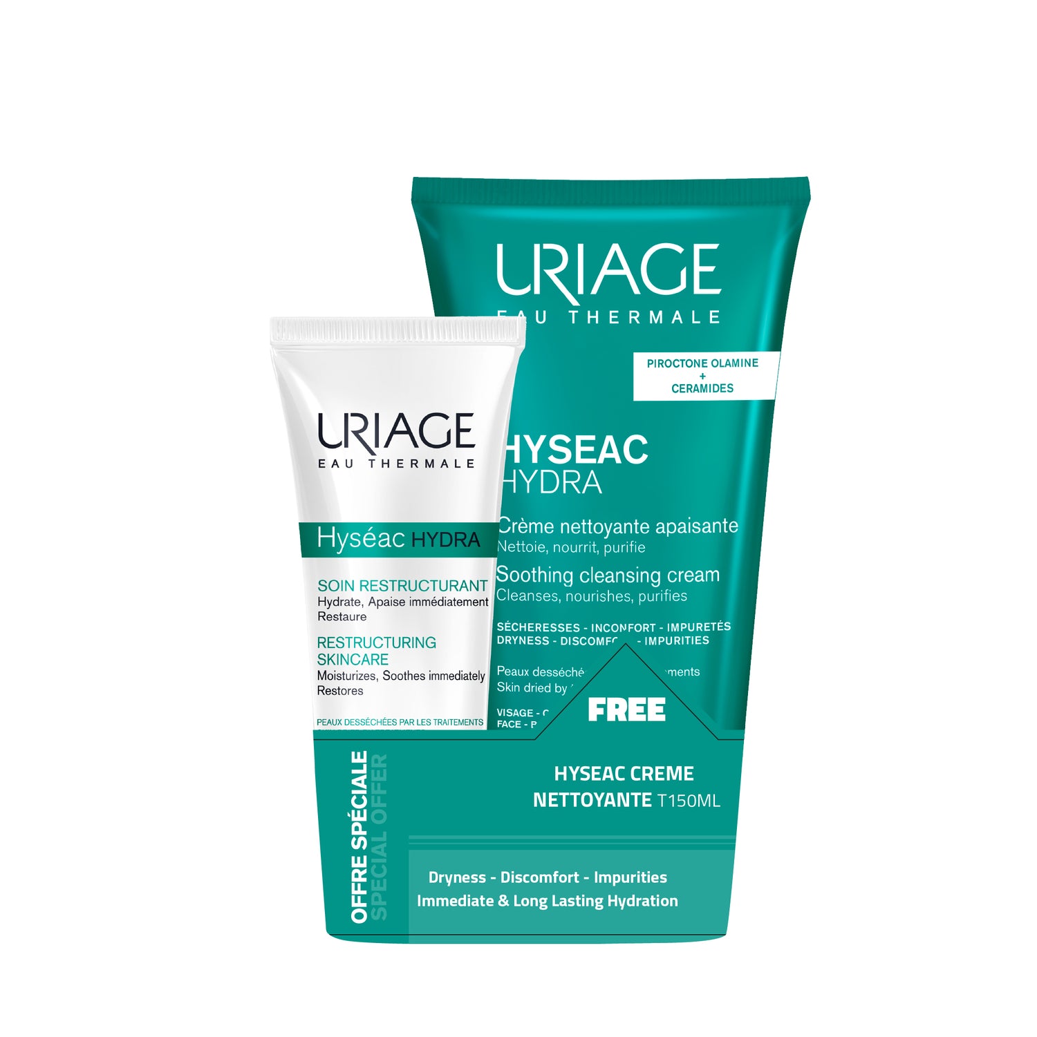 Uriage Hyseac Hydra + Creme Nettoyante 150ml Free