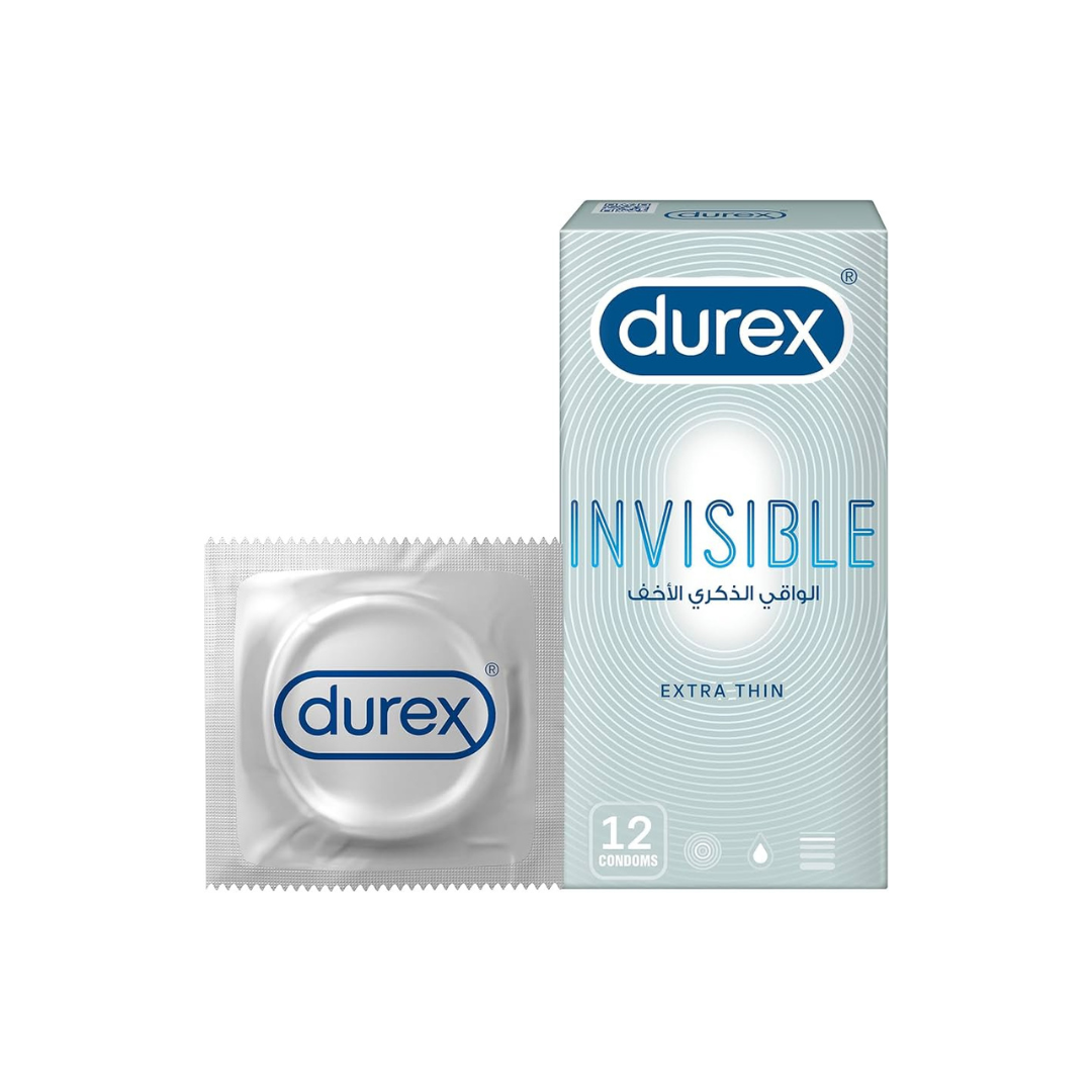 Durex Invisible Extra Thin Condom Pack Of 12 Ultra Sensitive Latex-3