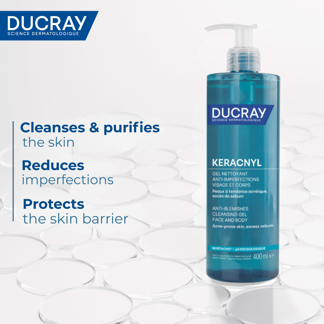 DUCRAY KERACNYL GEL MOUSSANT 400 ML