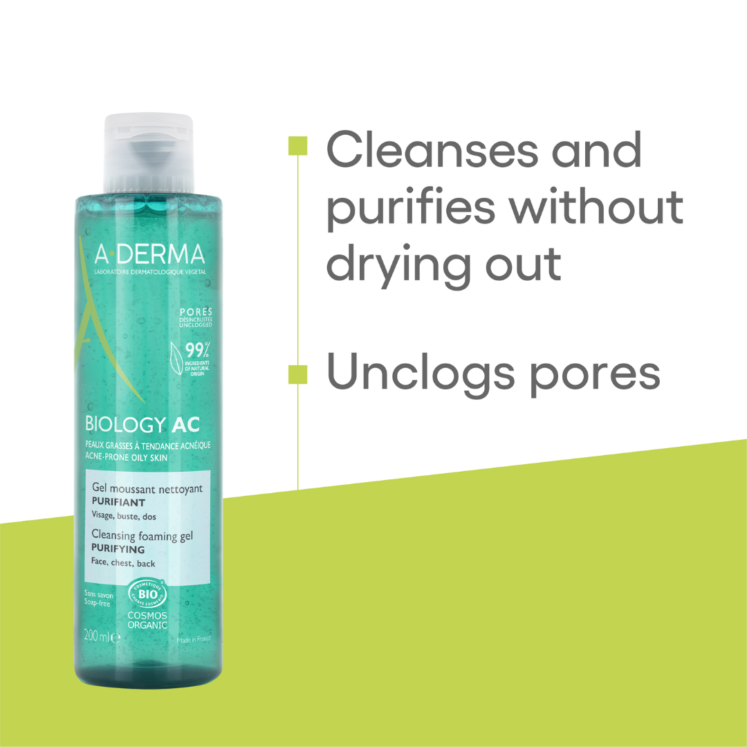 Aderma Biology AC Cleansing Foaming Gel 200ml Buy 1 Get 1