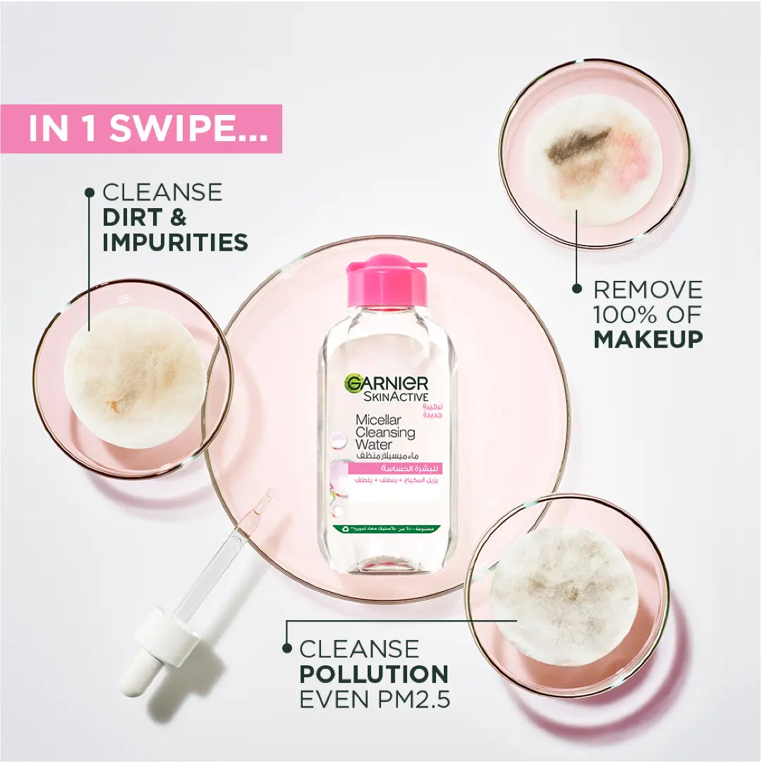 Garnier Micellar Cleansing Water 700ml For Sensitive Skin Makeup Removal-4