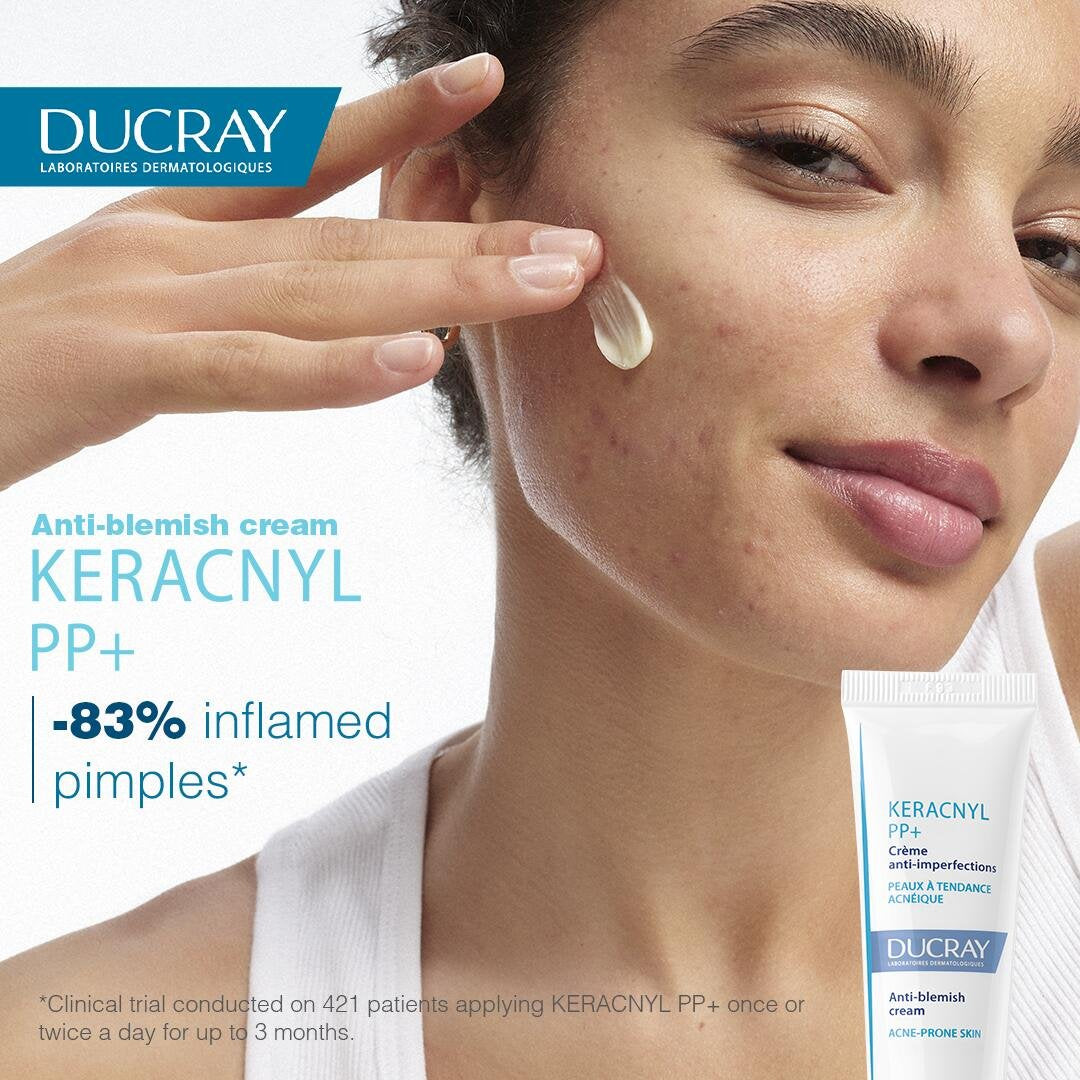 Ducray Keracnyl PP+ Anti-Blemish Cream 30ml For Acne-Prone Skin-2