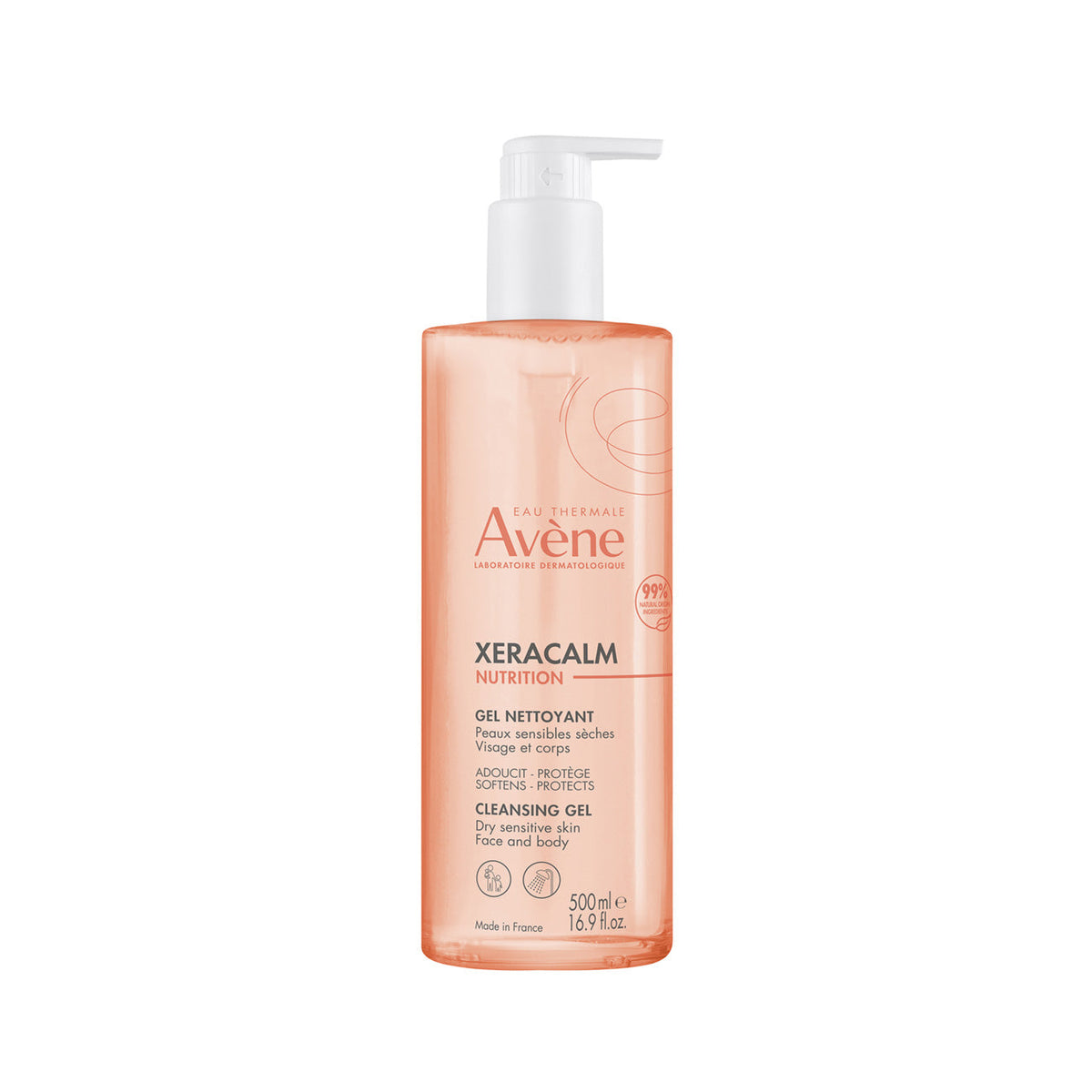 AVENE XERACALM NUTRITION GEL NETTOYANT 500ML