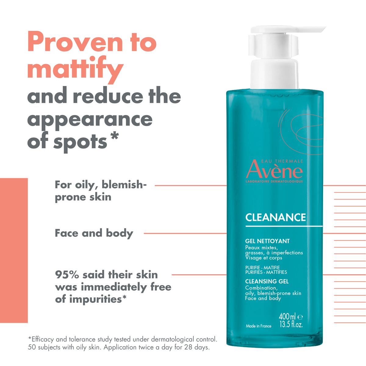 Avène Cleanance Cleansing Gel 400 Ml For Oily And Sensitive Skin-2