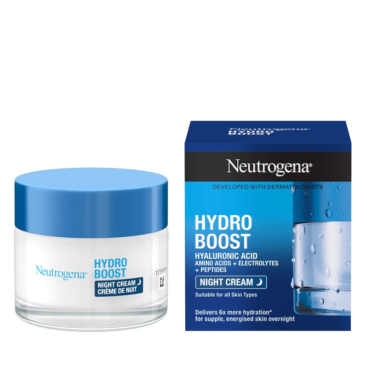 Neutrogena Hydro Boost Night Cream 50ml Intense Hydration Skincare