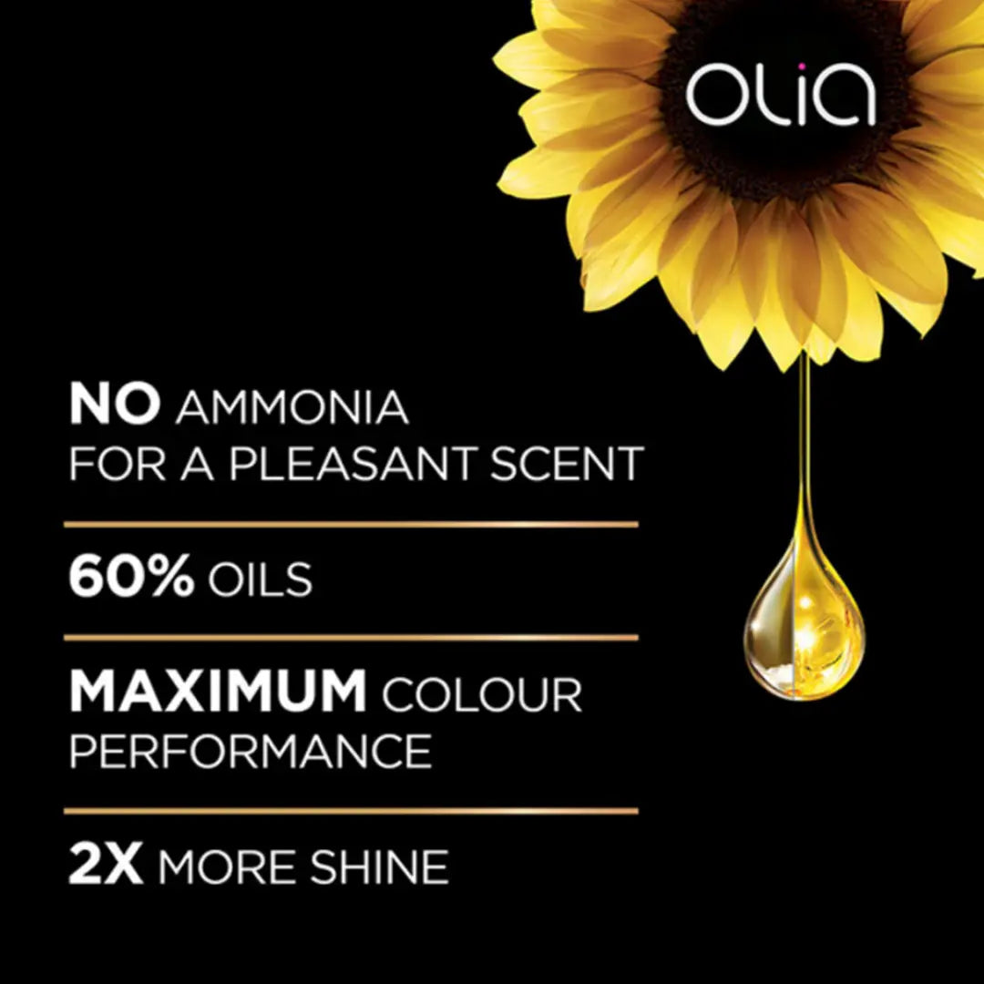 Garnier Olia 8.0 Medium Blonde Ammonia-Free Permanent Hair Color Kit-3