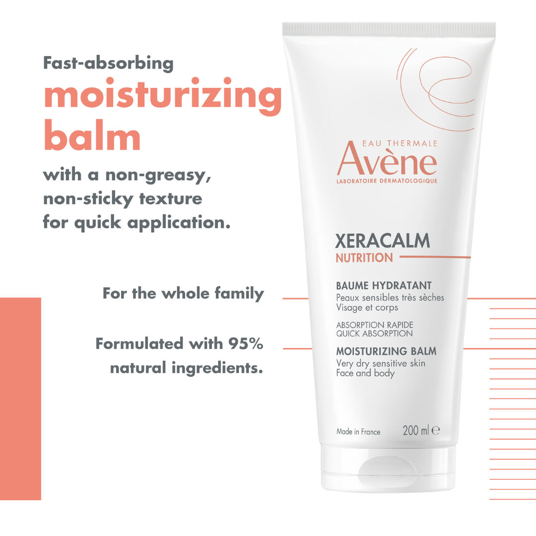 Avène XeraCalm Nutrition Moisturizing Balm 200ml For Dry Sensitive Skin-2