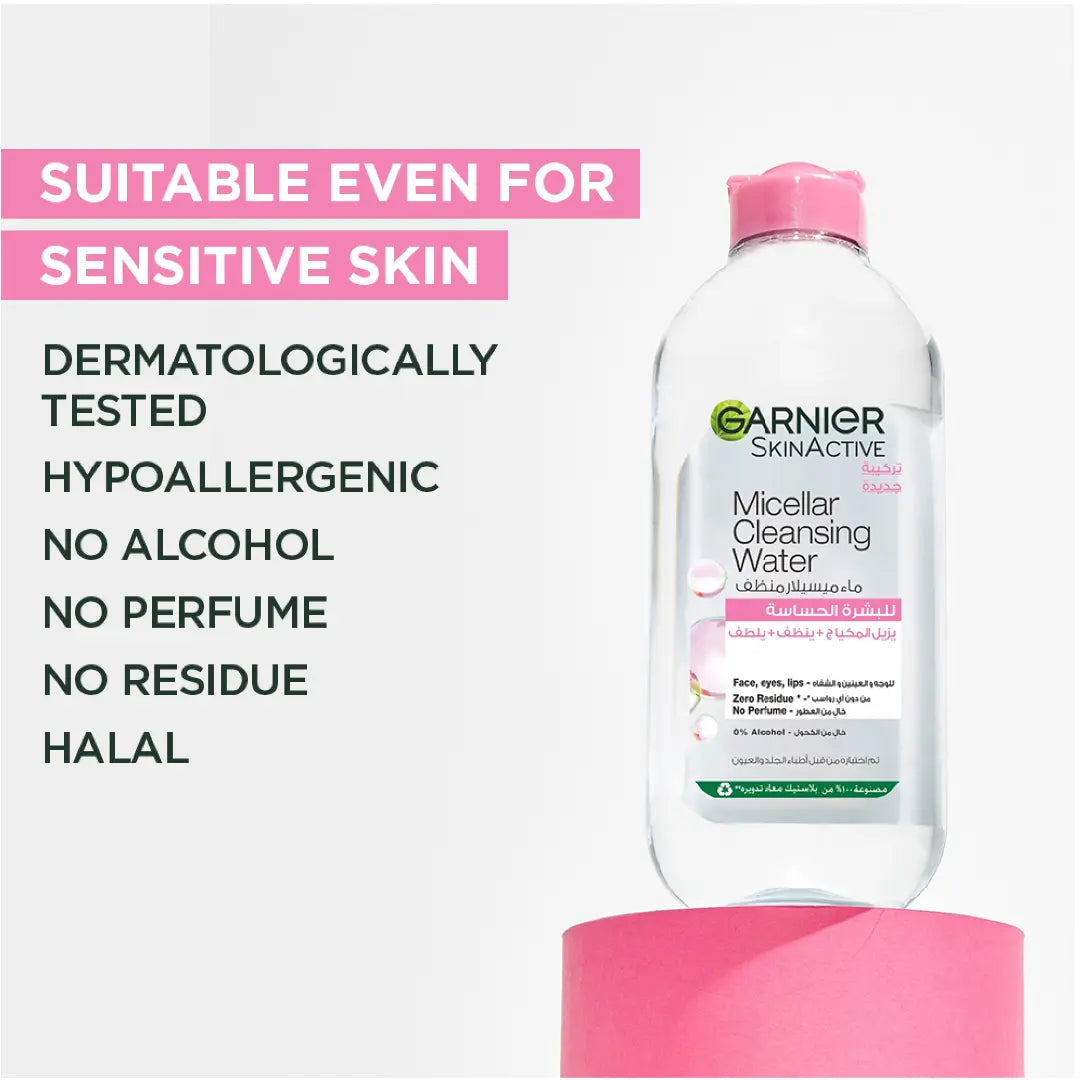 Garnier Micellar Cleansing Water 700ml For Sensitive Skin Makeup Removal-5