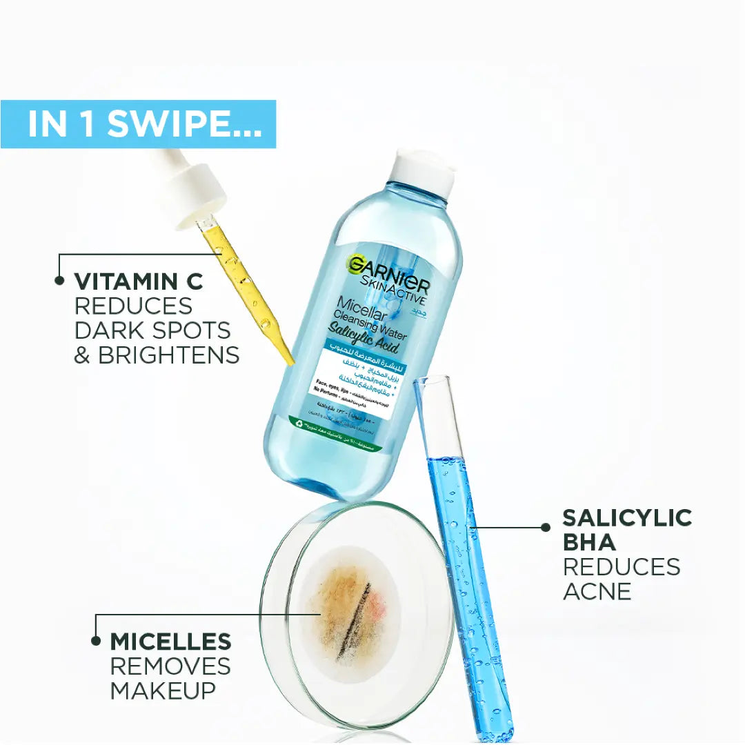 Garnier SkinActive Micellar Cleansing Water With Salicylic Acid 400ml-4