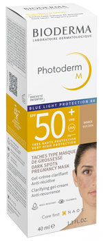 Bioderma Photoderm M Tinted Gel-Cream SPF 50+ 40 ml Golden-2