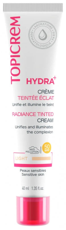 Topicrem Hydra+ Radiance Tinted Cream SPF50 Light 40 ml-3