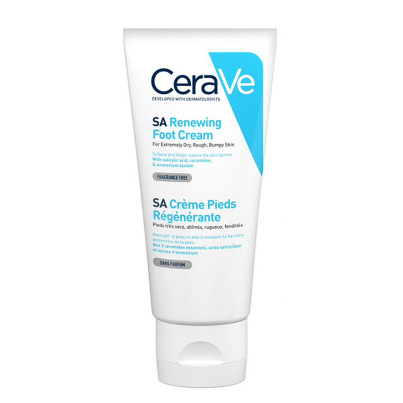 CeraVe SA Renewing Foot Cream 88ml Exfoliating Moisturizer for Dry Feet-1
