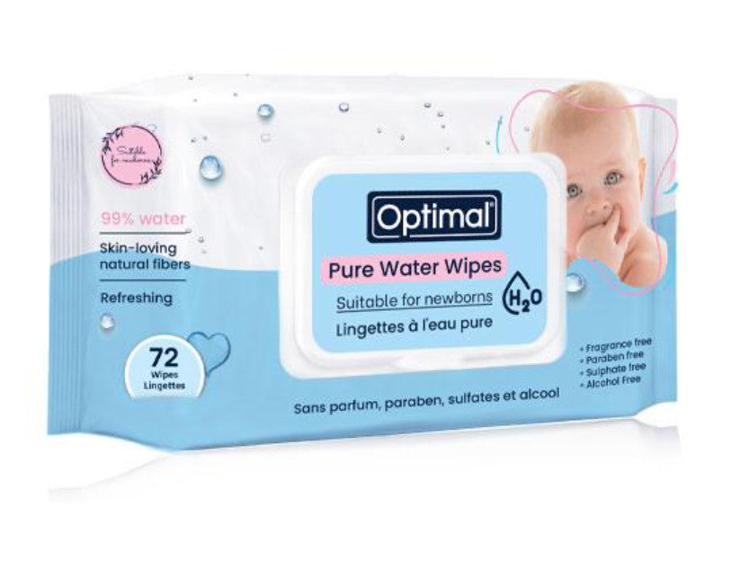 Optimal Refreshing Baby Wipes 72 Count Aloe Vera & Vitamin E-2