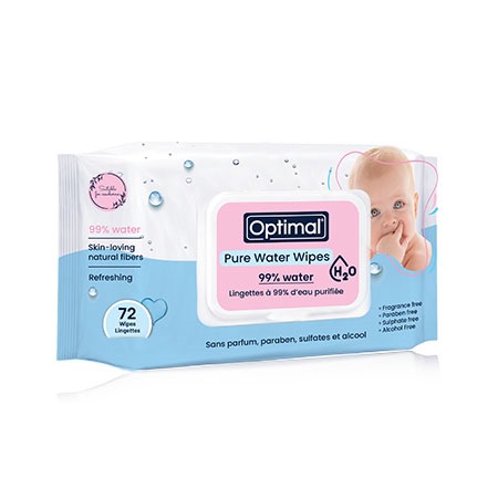 Optimal Refreshing Baby Wipes 72 Count Aloe Vera & Vitamin E-3
