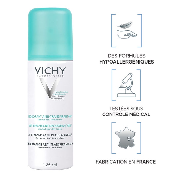 Vichy Deodorant Anti-Perspirant Spray 125ml-1