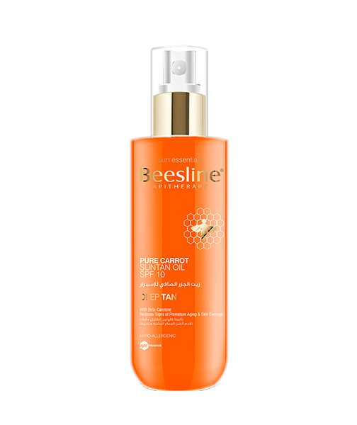 Beesline Pure Carrot Suntan Oil SPF 10 200ml Tanning Enhancer-1