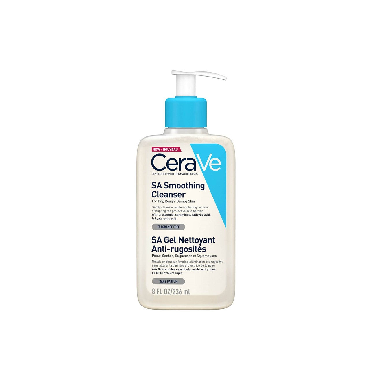 CeraVe SA Smoothing Cleanser 236ml Exfoliating Face And Body Wash-1