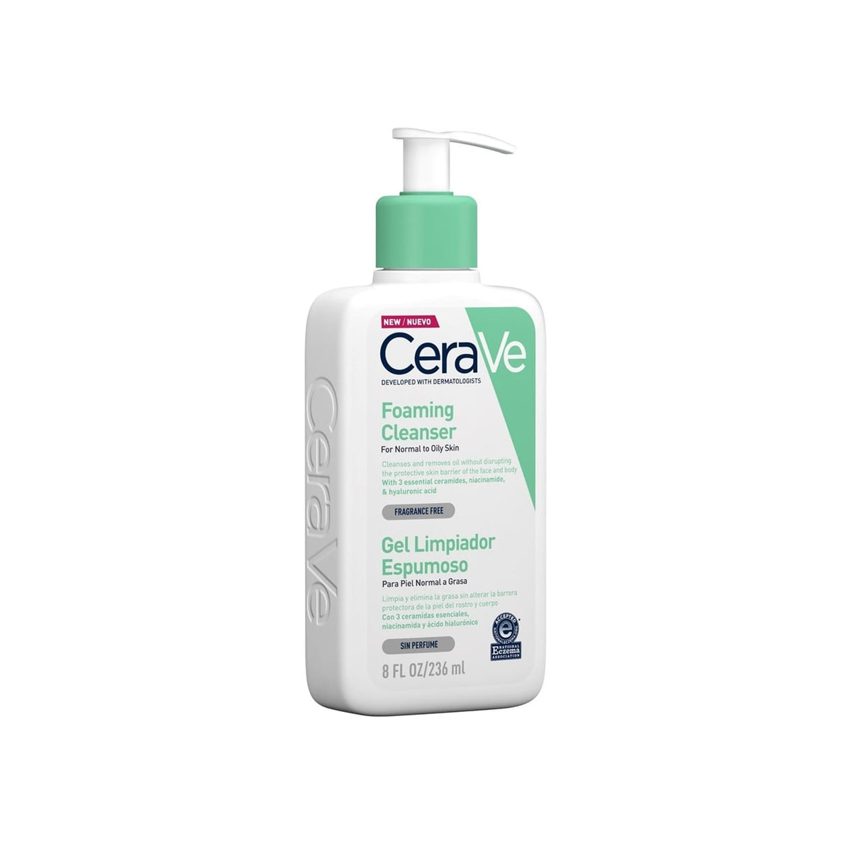 CeraVe Foaming Cleanser 236 ml Gel-to-Foam For Normal To Oily Skin-2
