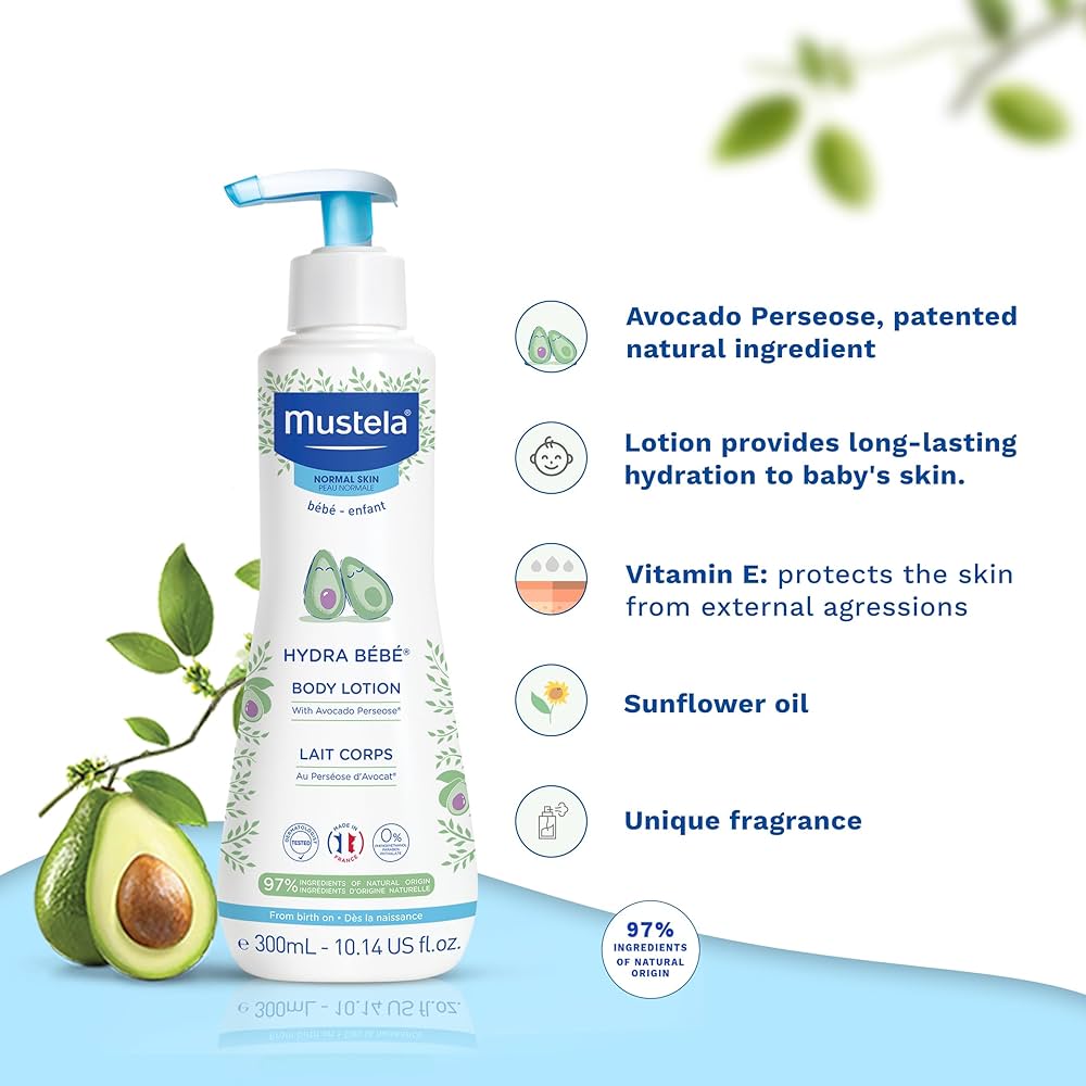 Mustela Hydra Bébé Body Lotion With Avocado Perseose 300ml-1