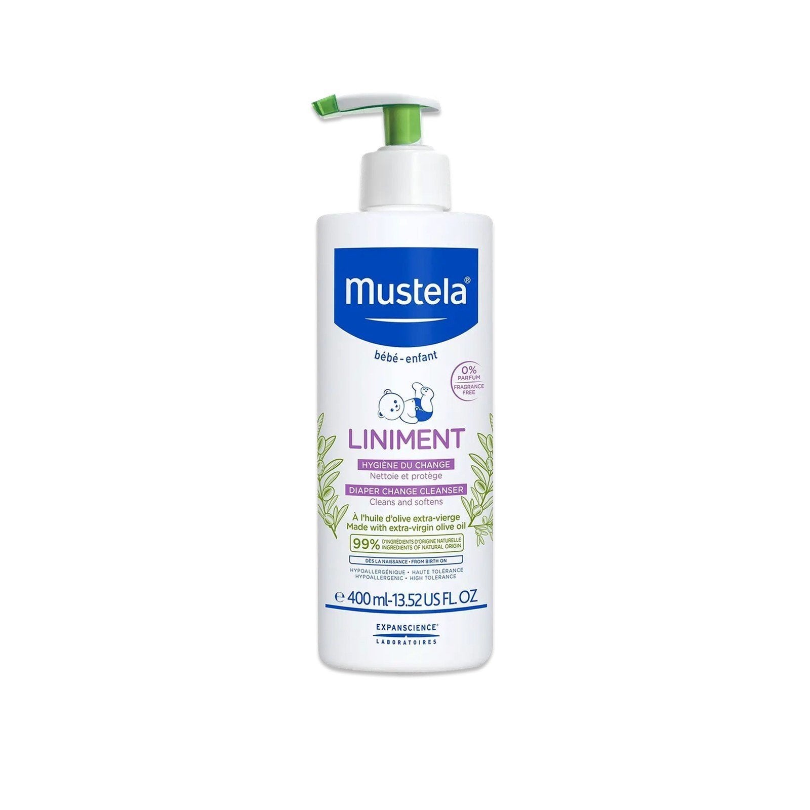Mustela Liniment Diaper Change Cleanser 400ml-1