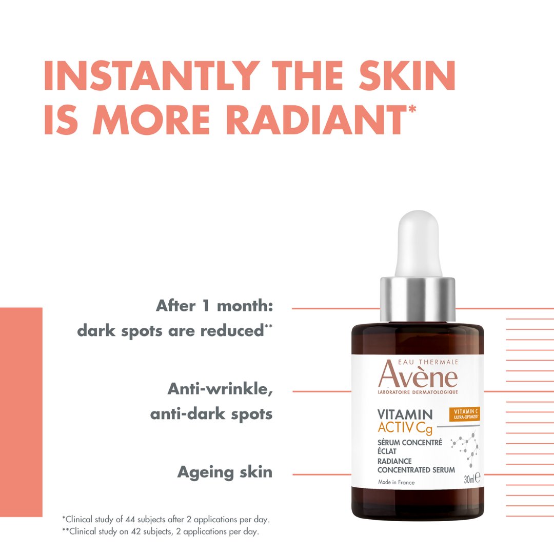 Avene Vitamin Activ Cg Serum 30ml + Hydrance Aqua Gel Free