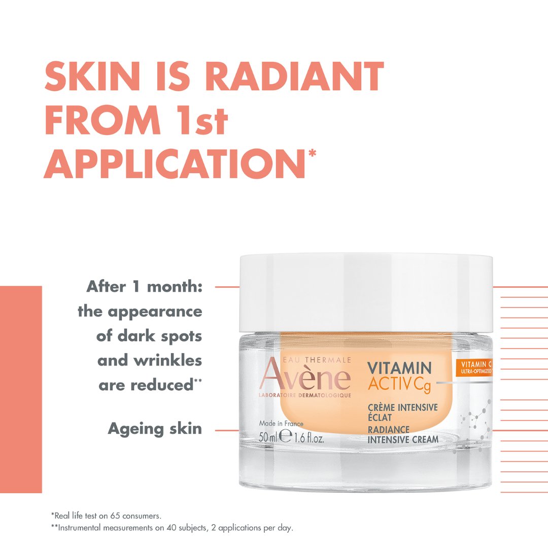 Avène Vitamin Activ Cg Cream 50ml + Avene Cleansing Foam Free