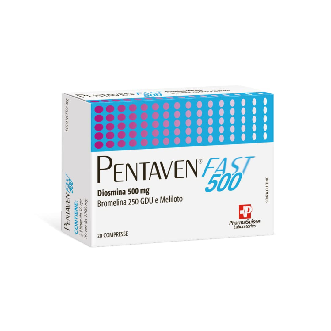 Pentaven Fast 500 Mg Tablets 20 Count Vascular Health Supplement-1