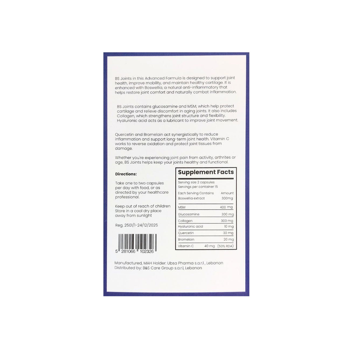 B&S JOINT 30 TABS