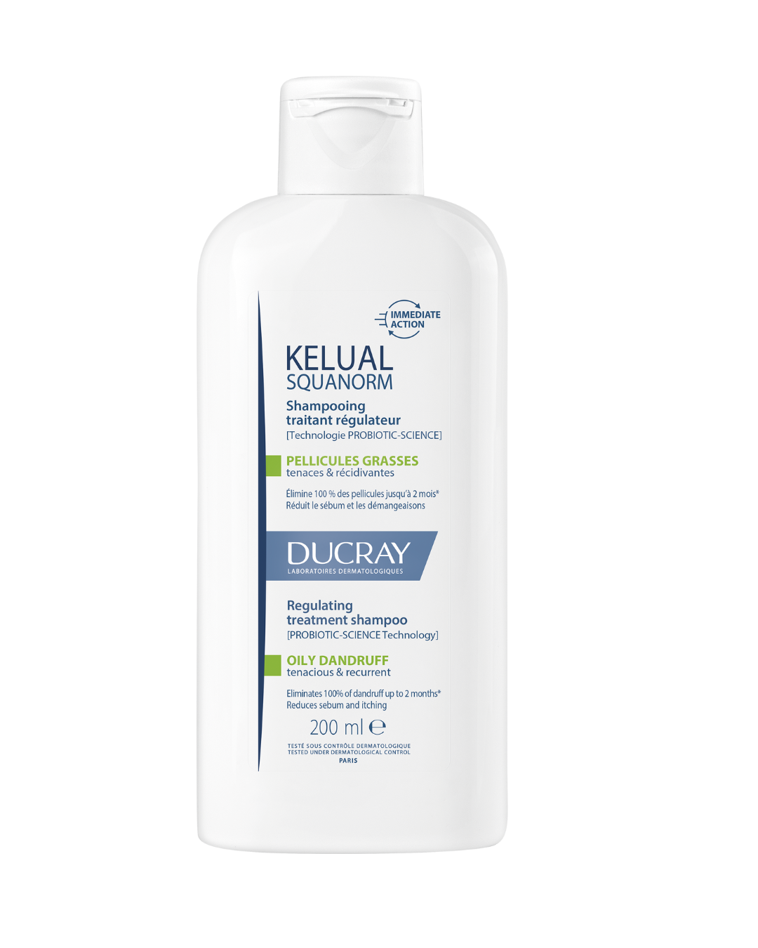 Ducray Squanorm Shampooing Pellicules Grasses 200ml For Oily Dandruff-1