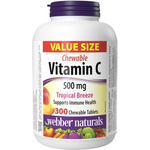 Webber Naturals Vitamin C 500 Mg Chewable Tablets, Immune Support, 30 Count-1