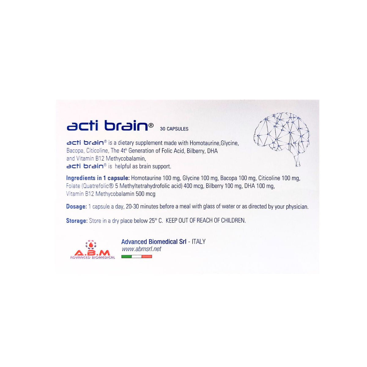 ACTI BRAIN 30 CPS A.B.M