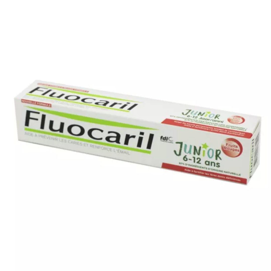 Fluocaril Junior Toothpaste Red Fruits 75ml For Kids 6-12 Years