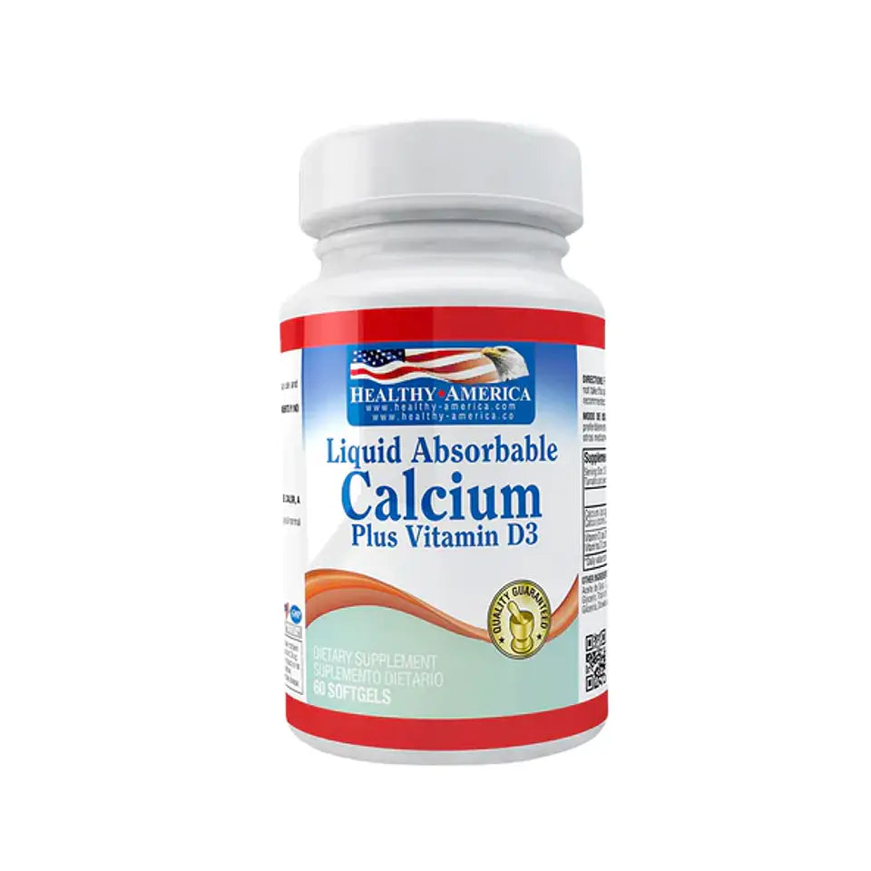 CALCIUM 600 + VIT D 60TABS HEALTHY AMERICA
