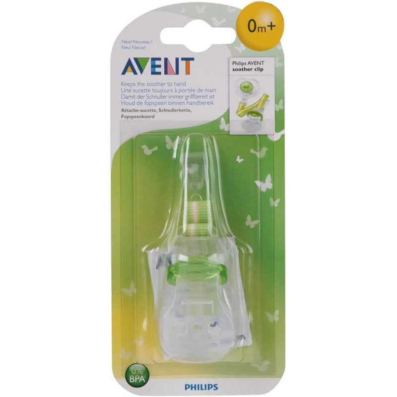 AVENT SOOTHER CLIP GREEN