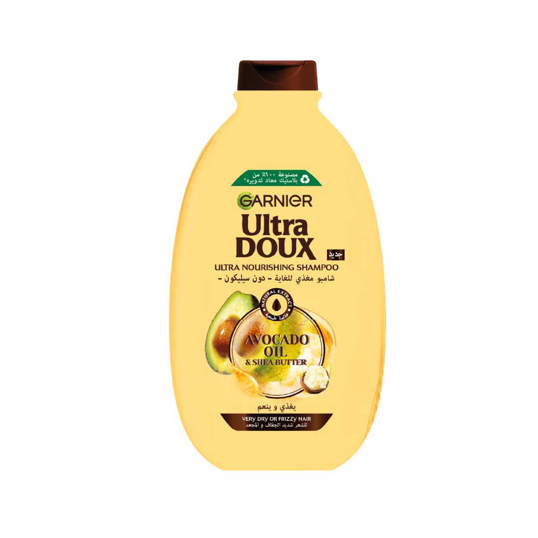 Garnier Ultra Doux Avocado Oil And Shea Butter Shampoo 400ml For Dry Hair-1